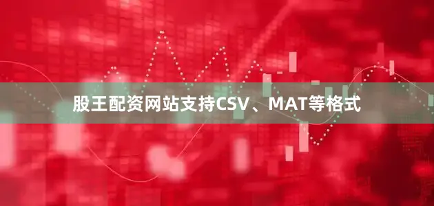 股王配资网站支持CSV、MAT等格式